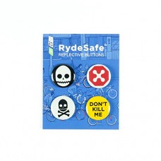 RydeSafe Reflective Buttons - Gnarly - 4 Pack - B01JB8IBTS